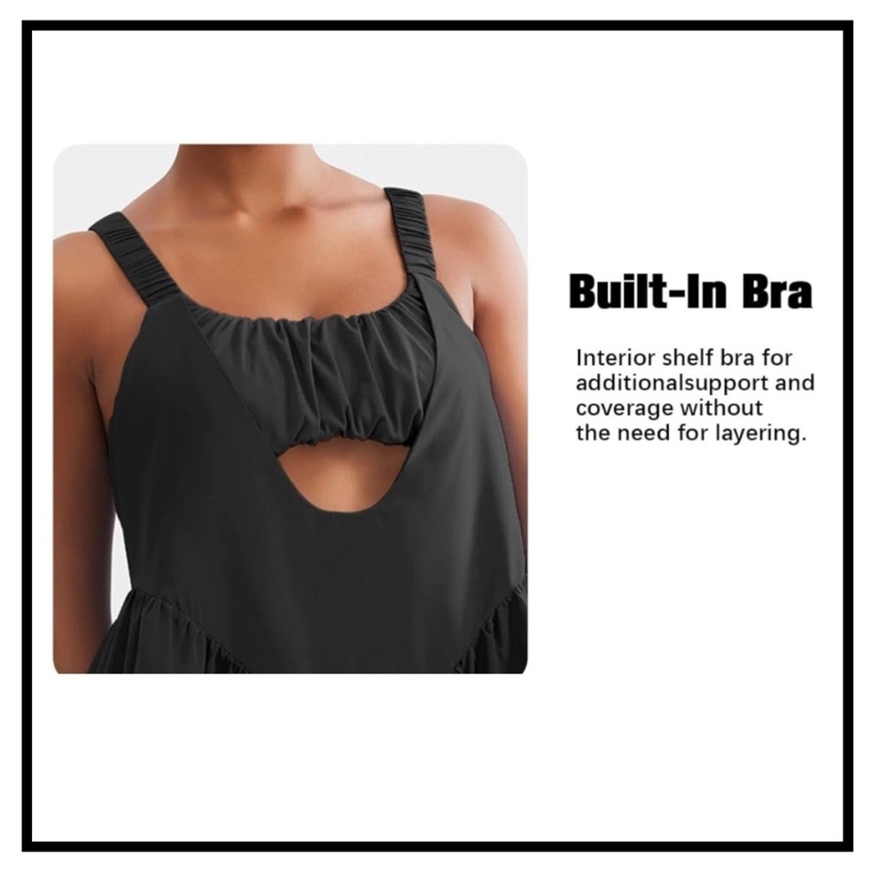 ♥️ AnotherChill Tennis Dress Built-in Bra - Picture 7 of 11